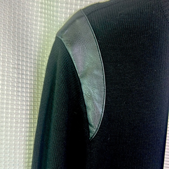 Calvin Klein Black Knit Dress with Gold Zipper, Size XL - Picture 7 of 14